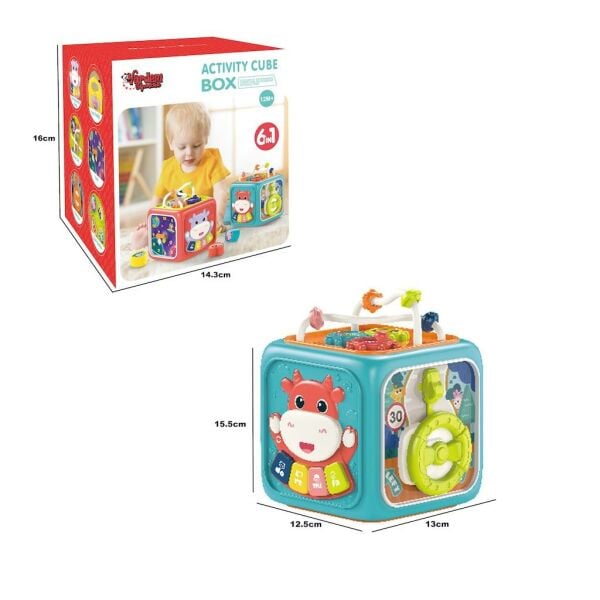 Işıklı ve Müzikli 6in1 Aktivite Küpü