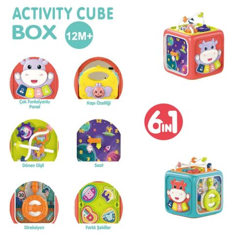 Işıklı ve Müzikli 6 in 1 Aktivite Küpü