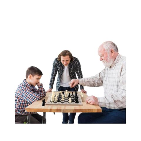 5 Oyun 1 Arada - Ahşap Zeka Ve Strateji Oyunu