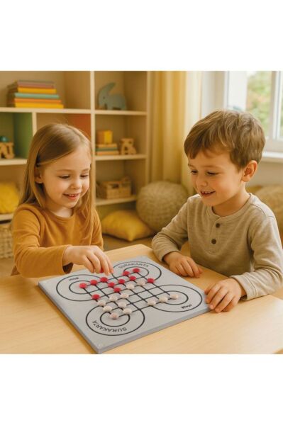 5 Oyun 1 Arada - Ahşap Zeka Ve Strateji Oyunu
