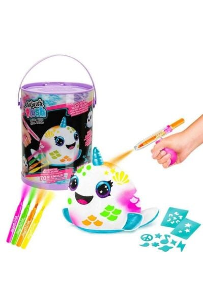 Airbrush Plush, White | One Size | Soft & Fun Toy | Perfect For Kids And Collectors