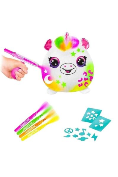 Airbrush Plush, White | One Size | Soft & Fun Toy | Perfect For Kids And Collectors