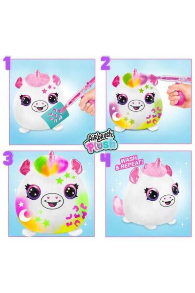 Airbrush Plush, White | One Size | Soft & Fun Toy | Perfect For Kids And Collectors