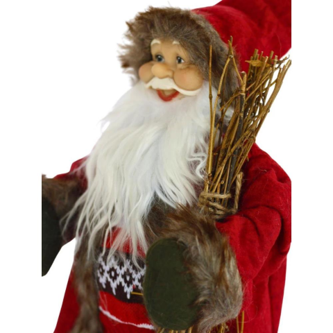 Çalı Taşıyan Noel Baba 45cm