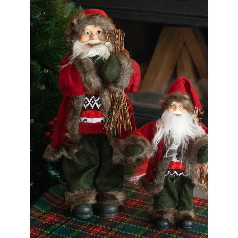 Çalı Taşıyan Noel Baba 45cm