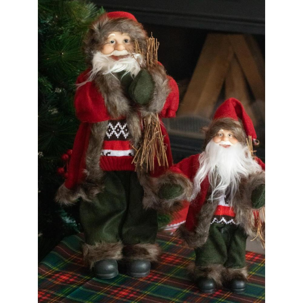 Çalı Taşıyan Noel Baba 45cm