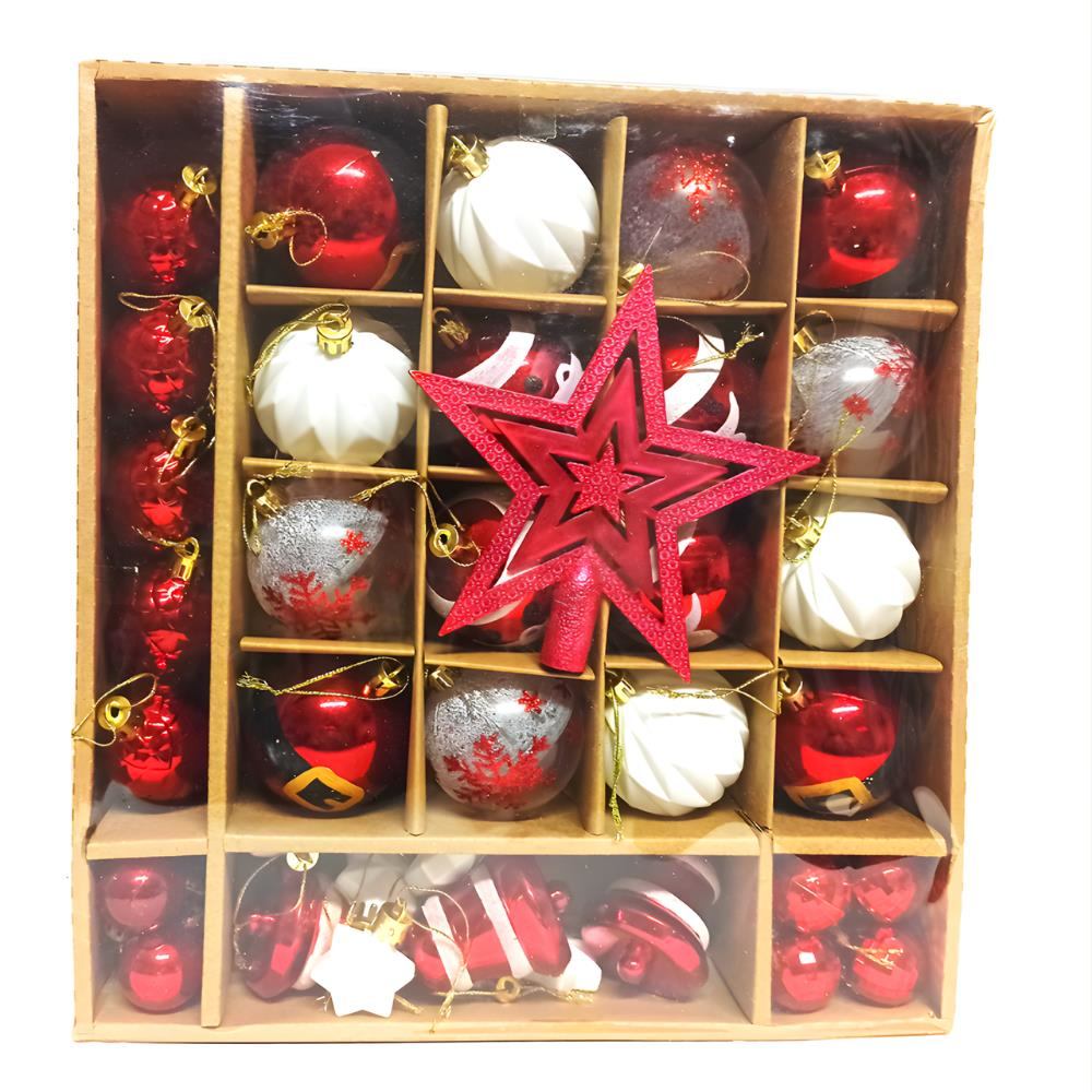 Kutulu Karışık Ağaç Süsü 37 Parça