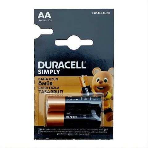 Duracell AA MN 2400 2 li Pil