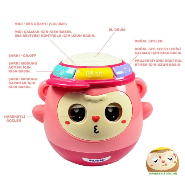 Projeksiyonlu 5in1 Maymun Oyun