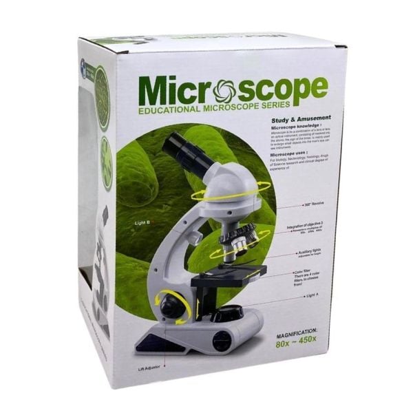 Kutulu Pilli Mikroskop Seti