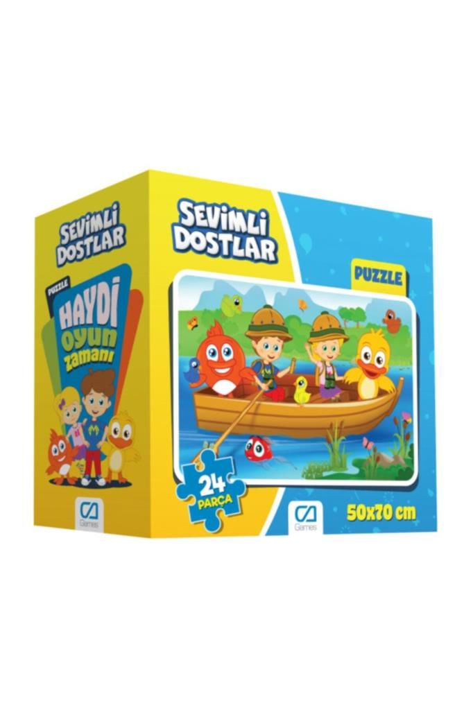 24 Parça Yer Puzzle Sevimli Dostlar 50x70cm Ca-5120