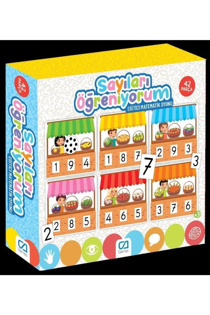 Eğitici Ve Öğretici Oyunlar Sayıları Öğreniyorum 42 Parça Matematik Oyunu
