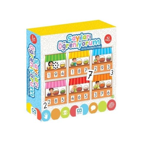 Eğitici Ve Öğretici Oyunlar Sayıları Öğreniyorum 42 Parça Matematik Oyunu