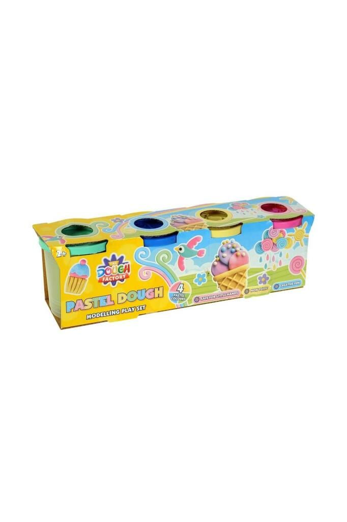 4 Lü Pastel Renk Oyun Hamuru