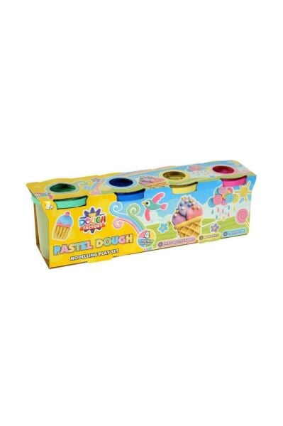 4 Lü Pastel Renk Oyun Hamuru