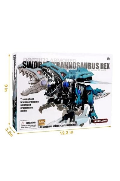 Dinozor Trex Pilli Mekanik Yürüyen Sök Tak Dinazor T-rex