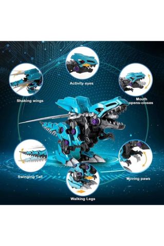 Dinozor Trex Pilli Mekanik Yürüyen Sök Tak Dinazor T-rex