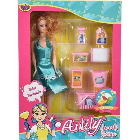 Kutulu Anliliy Temizlik Setli Bebek