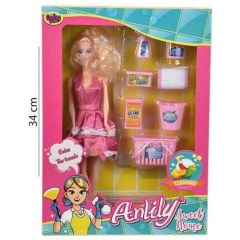 Kutulu Anliliy Temizlik Setli Bebek