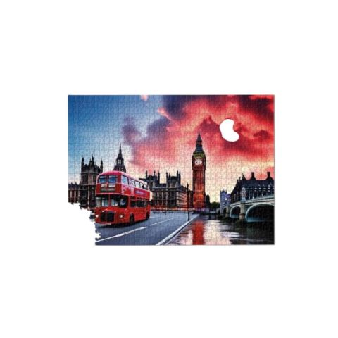 Londra Otobüsü  - 1000 Parça Puzzle