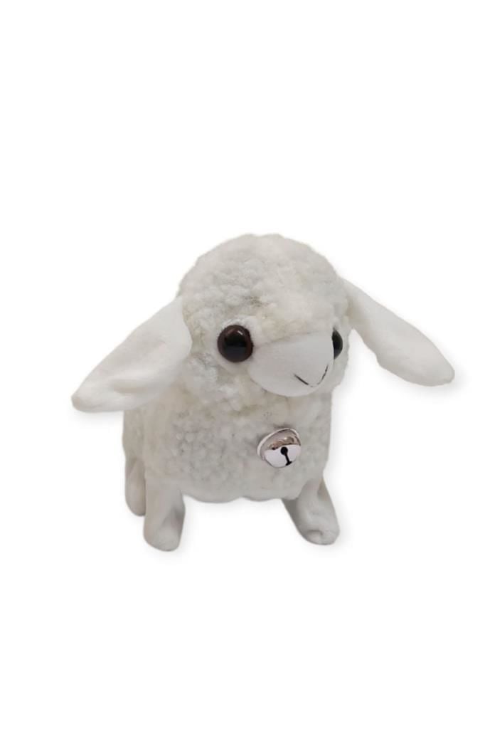 Pilli Sesli Yürüyen Peluş Oyuncak Kuzu