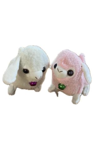 Pilli Sesli Yürüyen Peluş Oyuncak Kuzu