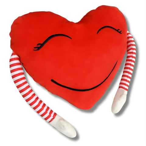 Kollu Kalp Yastık Peluş 20 Cm 78239