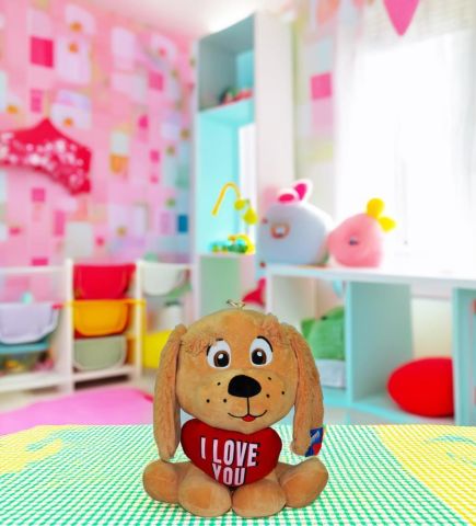 I Love You Kalpli Köpek Peluş 40 Cm 62254