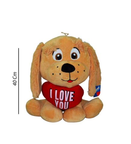 I Love You Kalpli Köpek Peluş 40 Cm 62254