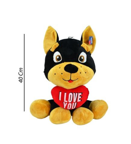 I Love You Kalpli Köpek Peluş 40 Cm 62254