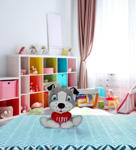 I Love You Kalpli Köpek Peluş 40 Cm 62254