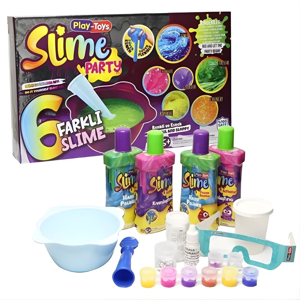Playtoys DIY Süper Slime Party Hazırlama Seti
