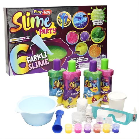 Playtoys DIY Süper Slime Party Hazırlama Seti