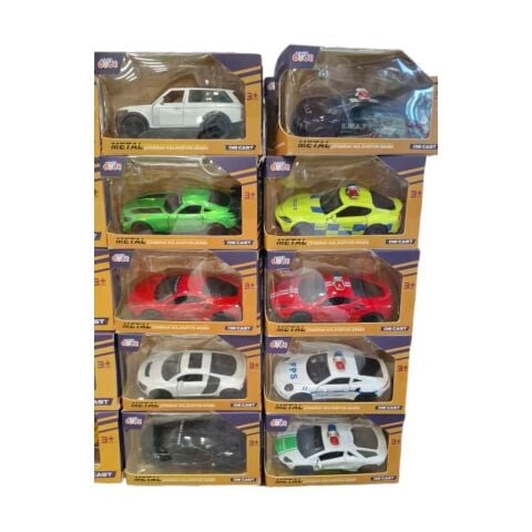 1:43 Çek Bırak Üç Kapılı Metal Araç Modelleri