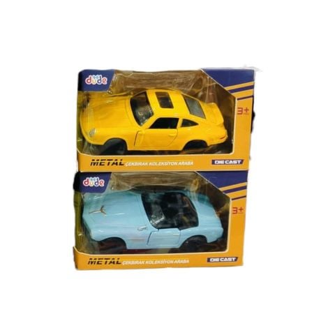 1:43 Çek Bırak Üç Kapılı Metal Araç