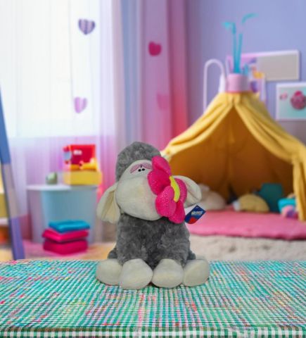 Çiçekli Üzgün Kuzu 30 Cm 62274