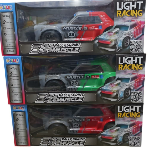 1:8 Uzaktan Kumandalı Araba 2.4Ghz Sesli Işıklı Duman Atan Full Fonksiyon Şarjlı