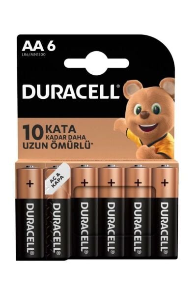 Duracell Kalem Pil İnce Aaa 6'lı
