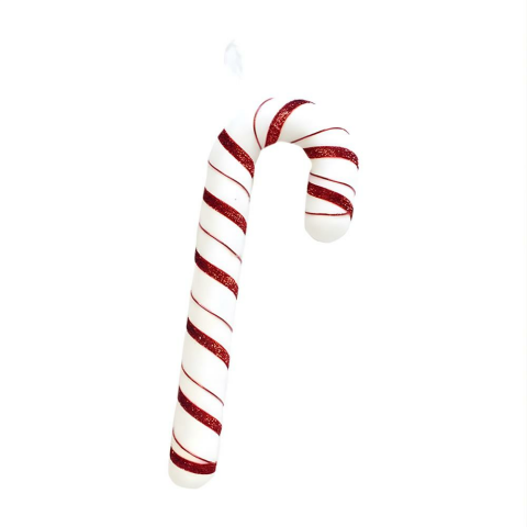 Yılbaşı Ağaç Süsü Baston Şeker Figürlü Dekoratif Süs 34 cm