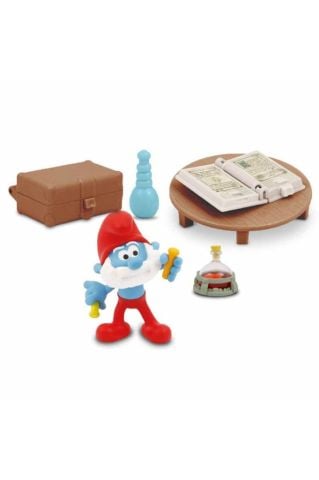 Şirinler Figür ve Oyun Seti - Şirin Baba Ve Sihir Laboratuvarı