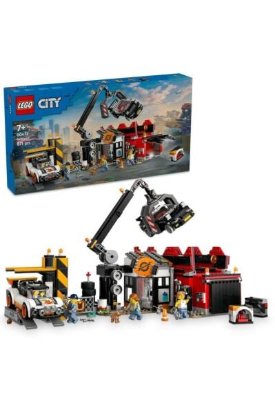 LEGO ® City Hurdalık ve Arabalar 60472 - 7 Yaş ve Üzeri Çocuklar için Yapım Seti (871 Parça)
