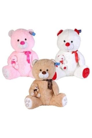 Peluş Yavrulu Dev Ayı ''100 Cm''