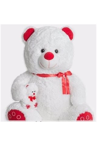 Peluş Yavrulu Dev Ayı ''100 Cm''