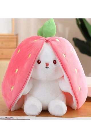Çilek Tavşan Çantalı 30 cm