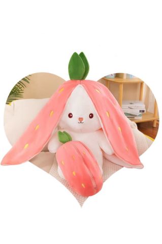 Çilek Tavşan Çantalı 30 cm