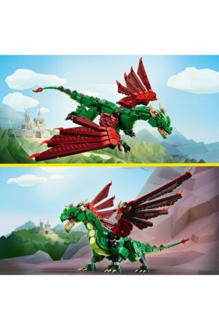 LEGO ® Creator 3’ü 1 Arada Orta Çağ Ejderhası 31161 - 9 Yaş ve Üzeri Yapım Seti (715 Parça)
