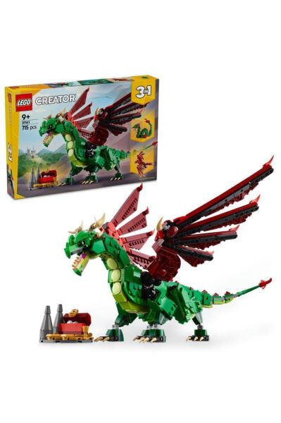 LEGO ® Creator 3’ü 1 Arada Orta Çağ Ejderhası 31161 - 9 Yaş ve Üzeri Yapım Seti (715 Parça)