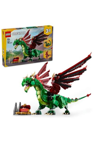 LEGO ® Creator 3’ü 1 Arada Orta Çağ Ejderhası 31161 - 9 Yaş ve Üzeri Yapım Seti (715 Parça)