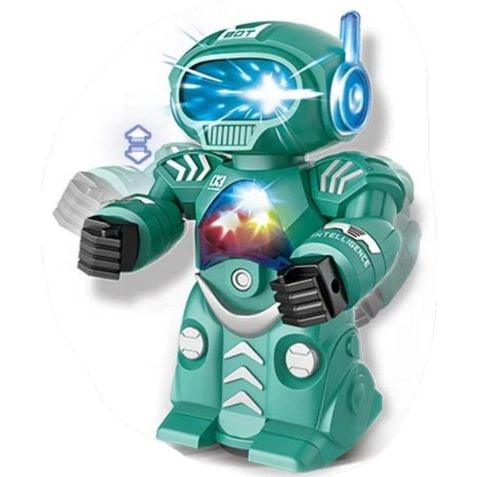 Kutulu Işıklı Sesli Robot
