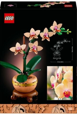 LEGO ® Botanicals Mini Orkide 10343 - Yetişkinler için Dekoratif Çiçek Yapım Seti (274 Parça)
